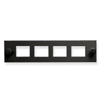 BLANK FIBER OPTIC ADAPTER PANEL 4-PORT BLANK FIBER OPTIC ADAPTER PANEL 4-PORT