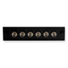 ADAPTER PANEL, 6-SIMPLEX ST, METAL BLACK ADAPTER PANEL, 6-SIMPLEX ST, METAL BLACK