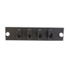 ADAPTER PANEL, 4-PORT MPO, BLACK ADAPTER PANEL, 4-PORT MPO, BLACK
