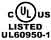 UL listed to 60950-1