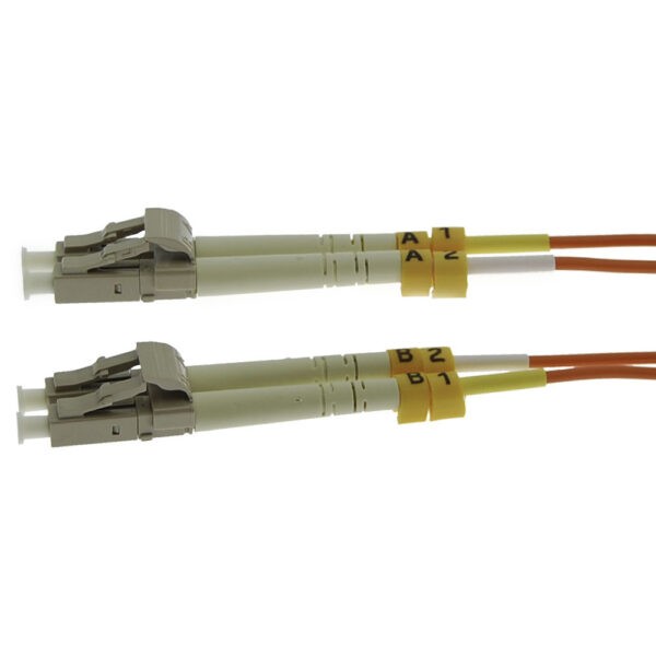 0.3m LC/UPC-LC/UPC OM1 Multimode Duplex Fiber Optic Patch Cable