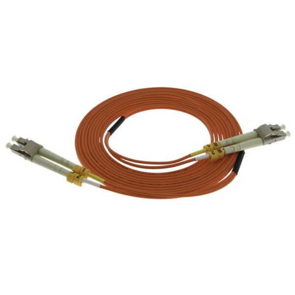 0.3m LC/UPC-LC/UPC OM1 Multimode Duplex Fiber Optic Patch Cable - Image 2