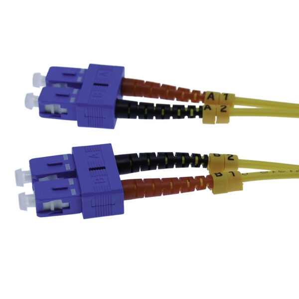10m SC/UPC-SC/UPC Singlemode Duplex  OFNR 2.0mm Fiber Optic Patch Cable