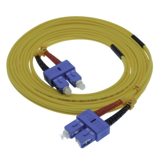 10m SC/UPC-SC/UPC Singlemode Duplex  OFNR 2.0mm Fiber Optic Patch Cable - Image 2