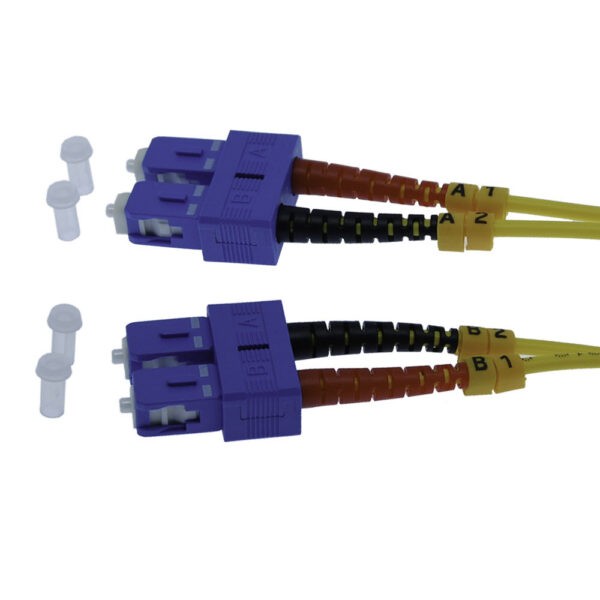 10m SC/UPC-SC/UPC Singlemode Duplex  OFNR 2.0mm Fiber Optic Patch Cable - Image 3