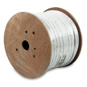 1000Ft Cat 6 23AWG Solid Wire Shielded (FTP) White SKU: ATDS101015WT