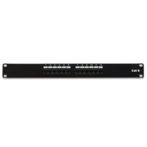 Cat 6 110 Type Patch Panel 12Port Rackmount SKU: ATDS102191
