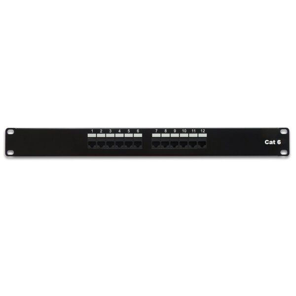 Cat 6 110 Type Patch Panel 12Port Rackmount SKU: ATDS102191
