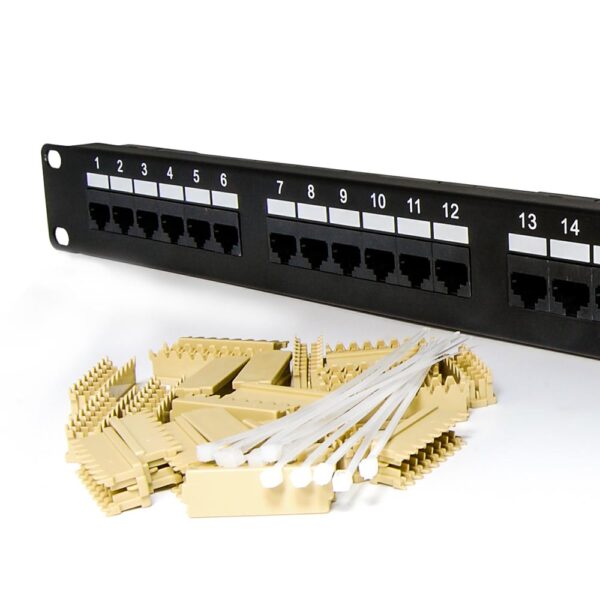 Cat 5E 110 Type Patch Panel 24Port Rackmount SKU: ATDS102197 - Image 2