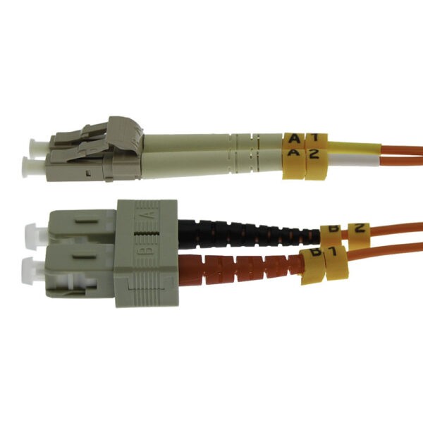 0.3m LC/UPC SC/UPC OM1 Multimode Duplex Fiber Optic Patch Cable SKU: ATDS102735