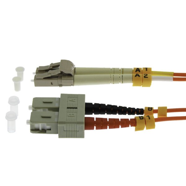 0.3m LC/UPC SC/UPC OM1 Multimode Duplex Fiber Optic Patch Cable SKU: ATDS102735 - Image 3
