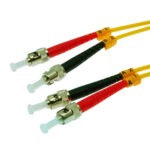 2m ST/UPC-ST/UPC Singlemode Duplex OFNR 2.0mm Fiber Optic Patch Cable SKU: ATDS102785