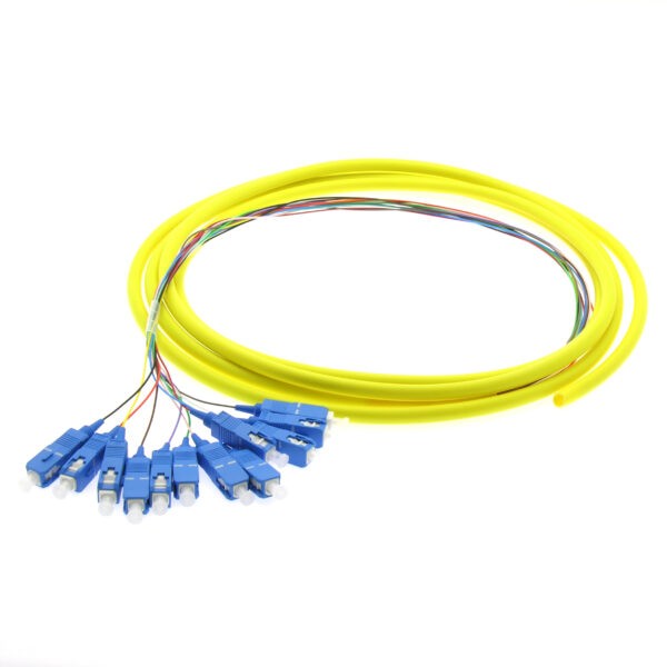3m 12-Fiber SC/UPC Singlemode Pigtail Yellow SKU: ATDS104024