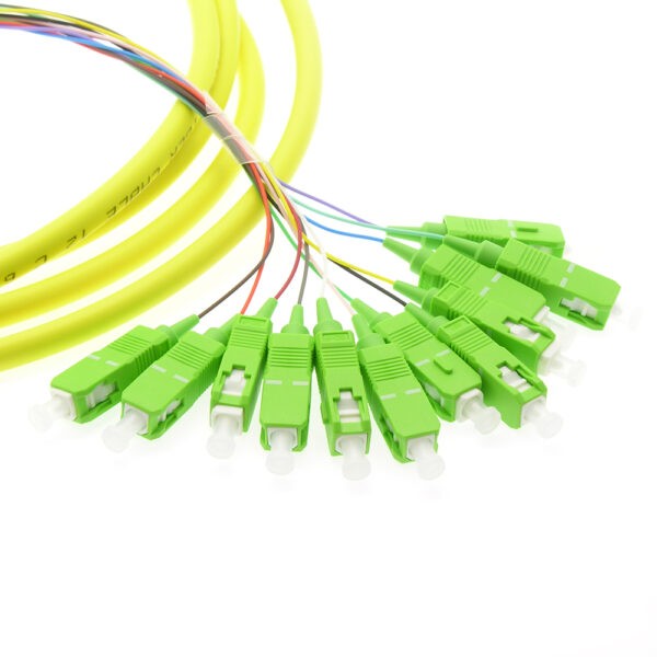 3m 12-Fiber SC/APC Singlemode Pigtail Yellow SKU: ATDS104025 - Image 2