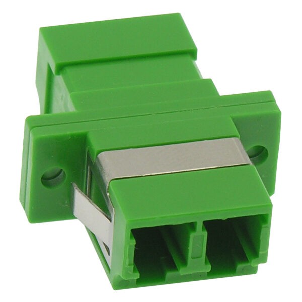 LC/APC Singlemode Duplex Fiber Optic Coupler with Flange, Green SKU: ATDS105124