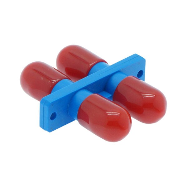 ST SM DX with flange Adapter, Blue Color, Plastic SKU: ATDS105209 - Image 2