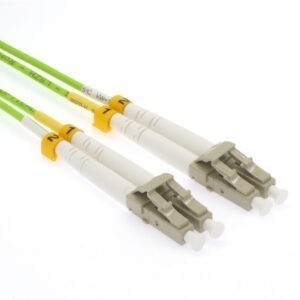 3m LC/UPC-LC/UPC OM5 Multimode Duplex Green Fiber Optic Patch Cable SKU: ATDS105226