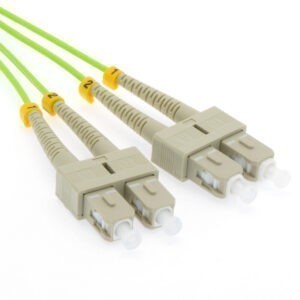 3m SC/UPC-SC/UPC OM5 Multimode Duplex Green Fiber Optic Patch Cable SKU: ATDS105229