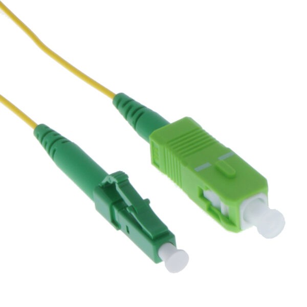2m LC/APC-SC/APC Singlemode Simplex 1.2mm Slim Fiber Optic Patch Cable with Short Boot SKU: ATDS105290