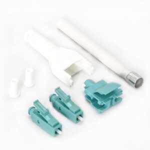LC/UPC OM3 Multimode Duplex Uniboot Connector Aqua-White (10pack) SKU: ATDS105332