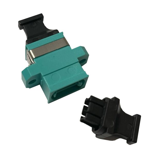 MPO Multimode OM3 Adapter Key-Up/Key-Down with Flange Aqua SKU: ATDS105346