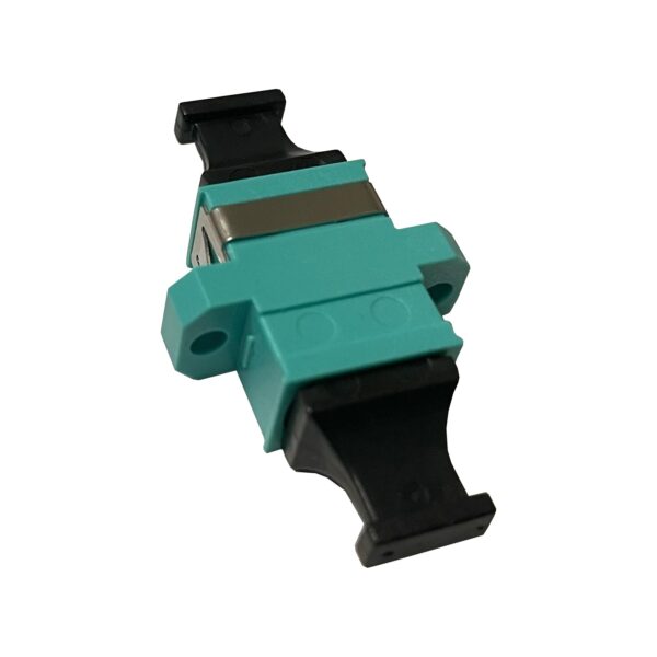 MPO Multimode OM3 Adapter Key-Up/Key-Down with Flange Aqua SKU: ATDS105346 - Image 2