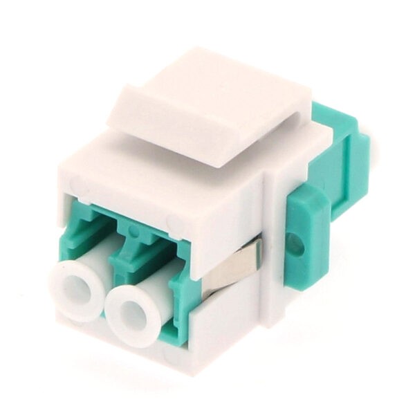 Keystone Jack LC/UPC Multimode Duplex OM3 Aqua SKU: ATDS105364