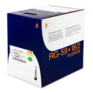 500Ft RG59 w/2x18AWG Power White CMP SKU: ATDS202611