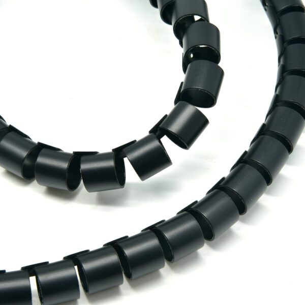 Spiral Cable Zip Wrap Black 20mm x 1.5m (0.8" x 4.92Ft) SKU: ATDS220751BK - Image 2