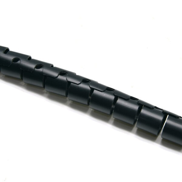 Spiral Cable Zip Wrap Black 20mm x 1.5m (0.8" x 4.92Ft) SKU: ATDS220751BK - Image 3