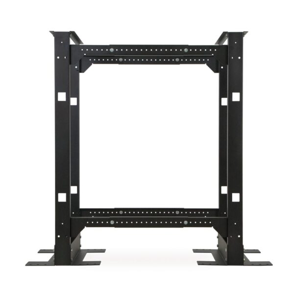 24U 4-Post Adjustable Rack side