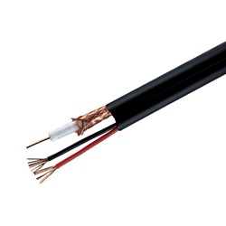 RG-59 CCS Coax With 18/2 Siamese Cable, 500 FT RIB - BCS59-01987 (White)