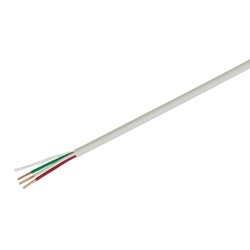 18 AWG 3 Conductor Thermostat Cable - HT183-04168 (1,000 ft, White)