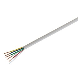 18 AWG 5 Conductor Thermostat Cable - HT185-04868 (1,000 ft, White)