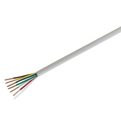 18 AWG 6 Conductor Thermostat Cable - HT186-04171 (1,000 ft, White)