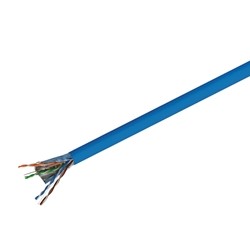 CAT 5e F/UTP Solid Riser CMR Cable, 1000 FT - MBW5F-00933 (Blue)