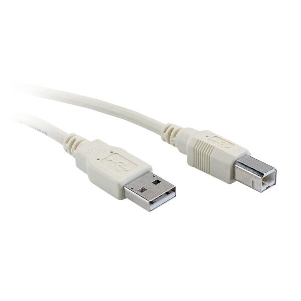 Usb 2.0 Cable, Usb-A(M) To Usb-B(M), Beige, 3Ft