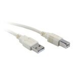 Usb 2.0 Cable, Usb-A(M) To Usb-B(M), Beige, 15Ft