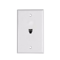 Telephone Single Gang Faceplate - XFPOP-00476 (Ivory)