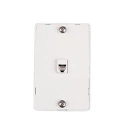 Telephone Single Gang Wall Faceplate - XFPOP-00484 (Ivory)
