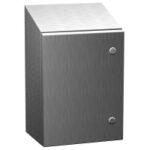 Type 4X Stainless Steel Wallmount Enclosure w/ Sloped Top ST SS Series - (ST483616SS) (DISCONTINUED)