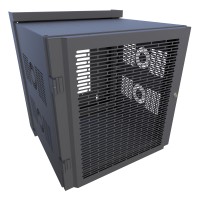 Swing-Out Sectional Wall Mount Rack Cabinet HWM Series - (HWMSD2424UBK)