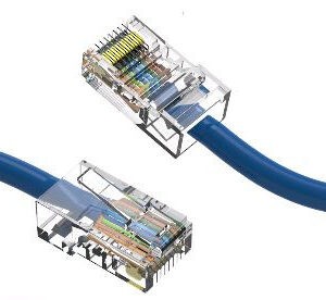 CAT5e CHOICE Stranded Ethernet Patch Cable Non-Booted (24AWG)  (ECAT5-4PR-xx-GY)