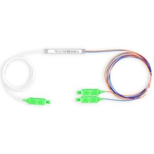 1×2 PLC Fiber Splitter, Mini Module, SC/APC  (FS-LH-102-BB-SASA-A)