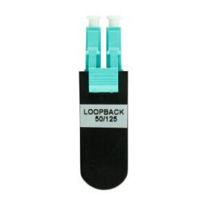 LC Fiber Optic Loopback Adapter, Multimode 50/125 μm, Duplex  (LB-L2-4R-HS)