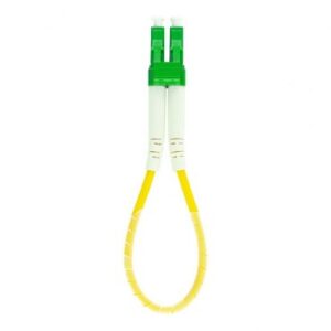 LC/APC Fiber Optic Loopback Patch Cord, Single-mode 9/125 μm, Duplex  (LB-LA2-SR3)
