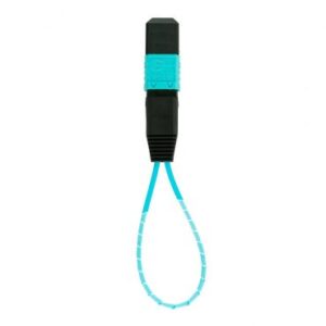 MPO Fiber Optic Loopback Patch Cord, 16 Fiber, Multimode 50/125 μm  (LB-MPO16-4R3)