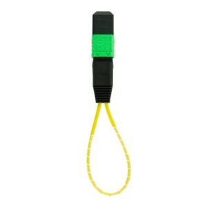 MPO/APC Fiber Optic Loopback Patch Cord, 8/12 Fiber, Single-mode 9/125 μm  (LB-MPO12-SR3)