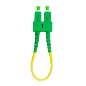 SC/APC Fiber Optic Loopback Patch Cord, Single-mode 9/125 μm, Duplex  (LB-SA2-SR3)