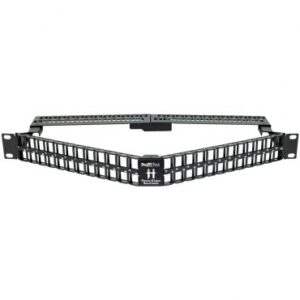 ProFIT Patch™ 1U 48 Port Angled Keystone Jack Panel (Unloaded)  (PRO-CPP-BLANK-1U-48V)
